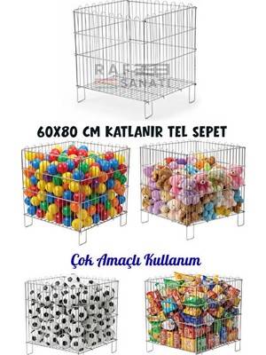Nomikase Katlanabilir Metal Havuz Sepeti, Market ve Mağaza Için Uygun