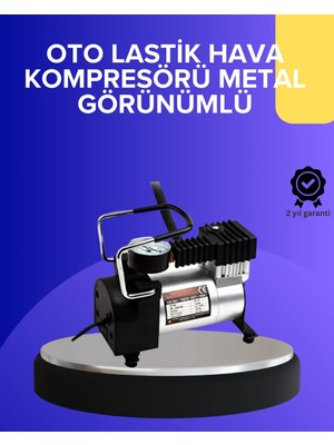 Elivora Metal Gövdeli Oto Lastik Hava Kompresörü 12V 140 Psı Hızlı Şişirme