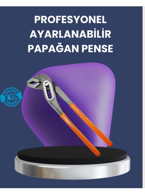 Elivora Ayarlanabilir Papağan Pense Çelik Gövde Profesyonel Kurbağacık