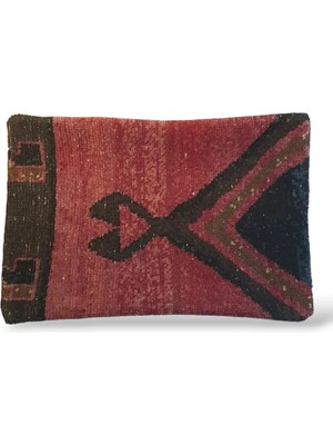 Ottoman Pouffe Art Deco Bohem ''özel Seri Halı'' El Dokuması Vintage Kırlent Minder 40X60CM [06]