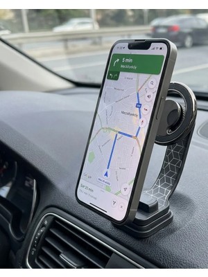 Elivora Araç Içi Manyetik Telefon Tutucu Katlanabilir Navigasyon Standı