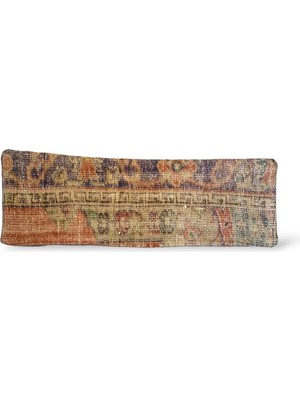 Ottoman Pouffe Art Deco Bohem Eskitme Özel Seri Halı El Dokuması Vintage Kırlent Minder 30X90CM [32]