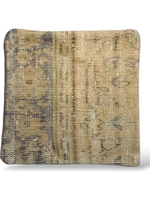 Ottoman Pouffe Art Deco Bohem ''özel Seri Halı'' El Dokuması Vintage Kırlent Minder 40X40CM (378)