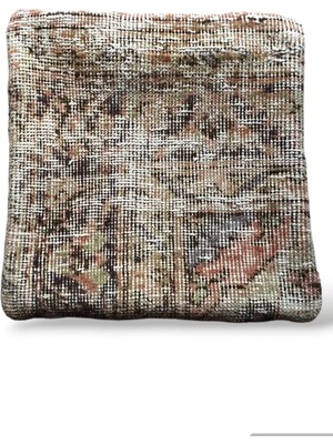 Ottoman Pouffe Art Deco Bohem Özel Seri Halı El Dokuması Vintage Kırlent Minder 30X30CM [038]