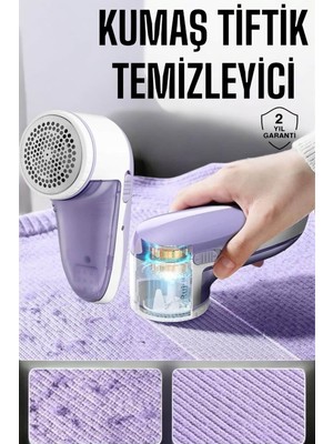 Elivora Tiftik Temizleme Makinesi USB Şarjlı Tüy Toplayıcı Kablosuz