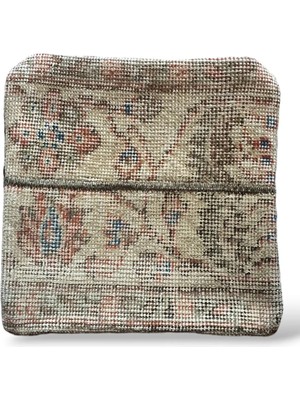 Ottoman Pouffe Art Deco Bohem Özel Seri Halı El Dokuması Vintage Kırlent Minder 30X30CM [09]