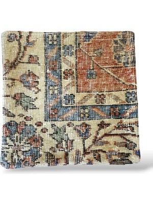 Ottoman Pouffe -  Art Deco Bohem Halı El Dokuması Vintage Kırlent Minder 40X40CM 289