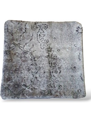 Ottoman Pouffe Art Deco Bohem Eskitme Özel Seri Halı El Dokuması Vintage Kırlent Minder 40X40CM (0340)