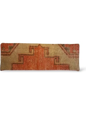 Ottoman Pouffe Art Deco Bohem Eskitme Özel Seri Halı El Dokuması Vintage Kırlent Minder 30X90CM [6]
