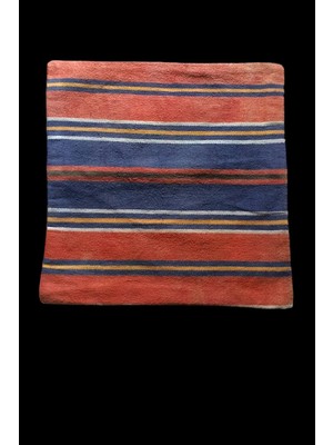 Ottoman Pouffe Art Deco Bohem Özel Seri Kilim El Dokuması Vintage Kırlent Minder 40X40CM (0111)