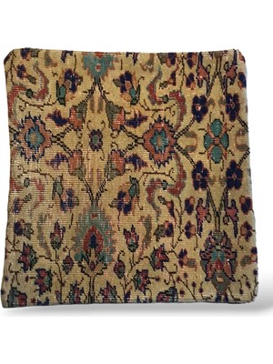 Ottoman Pouffe Art Deco Bohem Halı El Dokuması Vintage Kırlent Minder 40X40CM 410