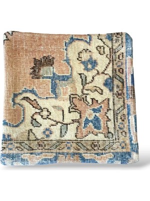 Ottoman Pouffe Art Deco Bohem ''özel Seri Halı'' El Dokuması Vintage Kırlent Minder 40X40CM 310