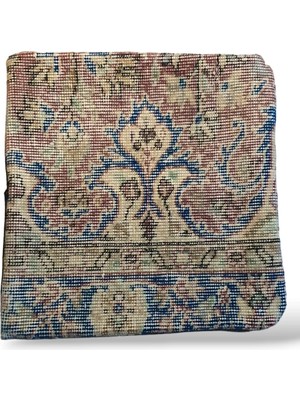 Ottoman Pouffe Art Deco Bohem Halı El Dokuması Vintage Kırlent Minder 40X40CM 439