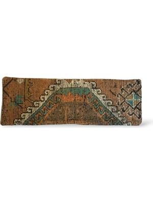 Ottoman Pouffe Art Deco Bohem Halı El Dokuması Vintage Kırlent Minder 30X90CM [43]