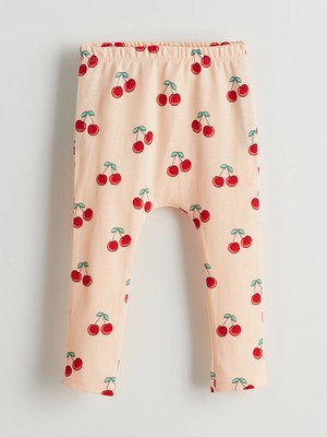 Lc Waikiki Yeni Sezon Beli Lastikli Kiraz Baskılı Kız Bebek Pijama Alt