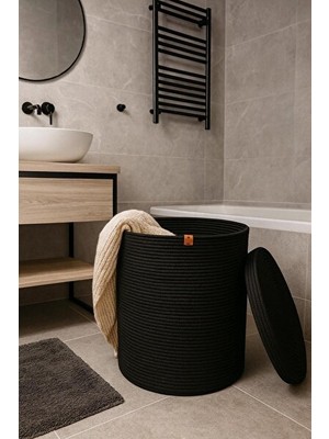 Maison Luré Jüt ve Hasır Sepet - Banyo, Kirli ve Oyuncak Düzenleyici