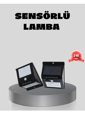Elivora Güneş Enerjili Sensörlü Dış Mekan Duvar Lambası – 3 Modlu, 2200MAH Pil, 120° Algılama
