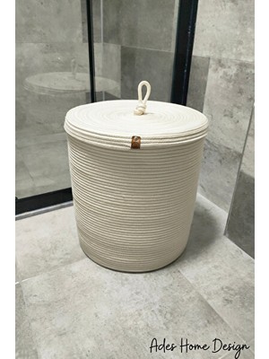 Maison Luré Kapaklı Jüt Çamaşır ve Oyuncak Sepeti, Banyo ve Oyun Alanları Için