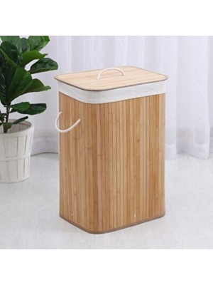 Maison Luré El Yapımı Doğal Bambu Çamaşır Sepeti