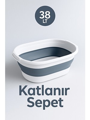 Maison Luré Büyük Boy Katlanabilir Çamaşır Sepeti, Organizer ve Düzenleyici Çok Amaçlı