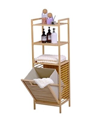 Maison Luré Bambu Temalı Çok Katlı Banyo ve Mutfak Düzenleyici Raf Seti
