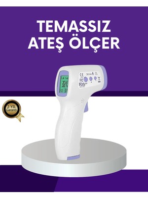 Elivora Temassız Ateş Ölçer Dijital Kızılötesi Termometre Hızlı Ölçüm