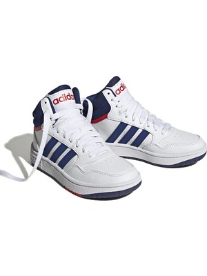 adidas Hoops 3.0 Mıd K Beyaz Unısex Basketbol Ayakkabısı GZ9647