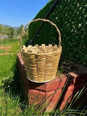 Vaelmont El Yapımı Dekoratif Hasır Sepet, Çok Amaçlı ve Şık