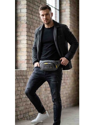 Newish Polo Unisex Gri A Kalite Imperteks Bel Göğüs ve Çapraz Kullanım