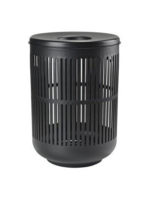 Vaelmont Modern Siyah Ume Çamaşır Sepeti, 60 Litre Kapasiteli
