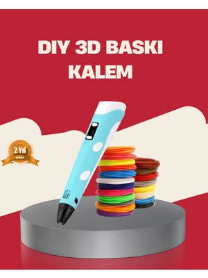 Elivora Çocuklar Için Güvenli 3D Yazıcı Kalem