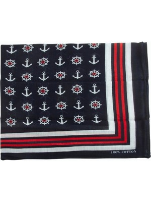 Ronanna Buğz Çapa Dümen Desenli Bandana 50*50