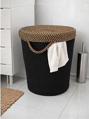 Vaelmont 40X45 cm Kapaklı Çok Amaçlı Çamaşır Sepeti, Şık ve Kullanışlı Organizer