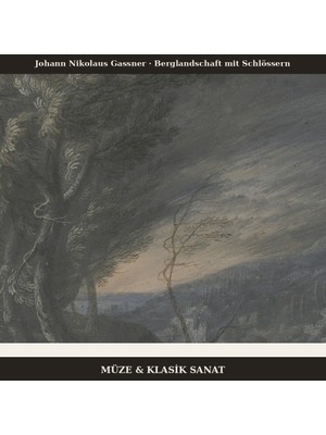 Michu Johann Nikolaus Gassner – Berglandschaft Mit Schlössern Poster, Manzara Duvar Tablosu Çerçevesiz