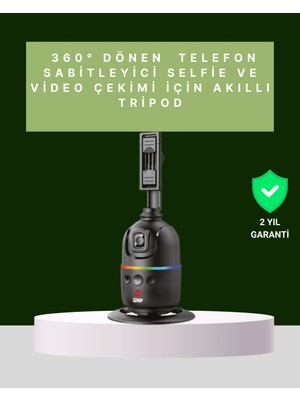 Ronanna Buğz Yüz Takipli 360° Akıllı Gimbal Telefon ve Aksiyon Kamera Uyumlu