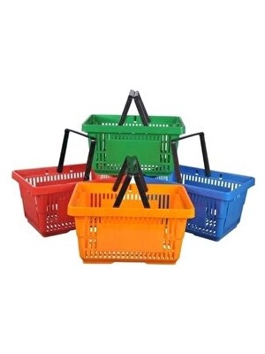 Vaelmont Set, 22 Litre, Renkli ve Hafif, Çok Amaçlı Sepet 10 Adet