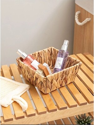 Vaelmont Hasır Organizer Sepet, Şık ve Pratik Düzenleme Çözümü 19X19 cm