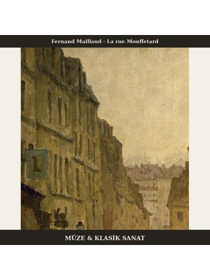 Michu Fernand Maillaud – La Rue Mouffetard 1905 Poster, Manzara Duvar Tablosu Çerçevesiz