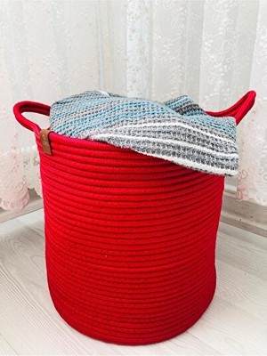 Vaelmont Çok Amaçlı Hasır Sepetle Oyun ve Saksılık Düzeni 25X25 cm