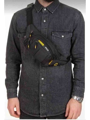 Newish Polo Unisex Siyah A Kalite Imperteks Bel ve Göğüs ve Çapraz Kullanım