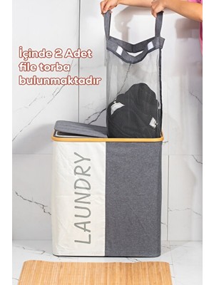 Teknotrust Orvessa Banyo Düzenleyici ve Kirli Çamaşır Sepeti, 59X53,5 cm Boyutlarında