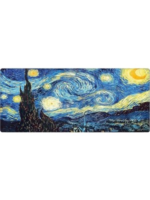 Porge Gaming Mouse Pad 90X40 Mouse Pad Xxl Büyük Oyuncu Mouse Pad Speed Mousepad (Starry Night, 90X40 cm (3mm Kalınlık))