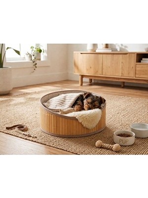 Orvessa Ahşap Sepet, Doğal ve Şık Saklama Çözümü