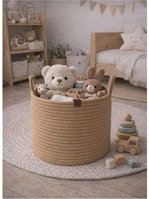 Orvessa Çok Amaçlı 25X25 cm Sepet, Oyuncak ve Çamaşır Düzenleyici