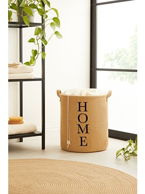 Vaelmont Katlanabilir Jüt Sepet, Çocuk Odası ve Dolap Içi Düzenleyici Çamaşır Sepeti 40X36CM