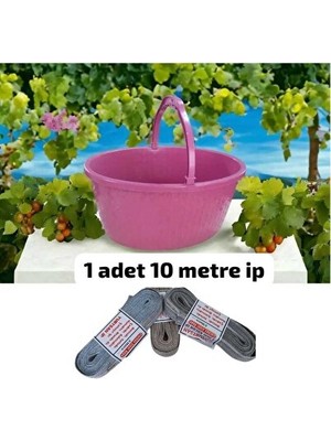 PremiumPort Orvessa Pratik Plastik Meyve ve Balkon Şıma Kolaylığı Sepet