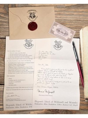 Aesco Harry Potter Hogwarts’a Davet Mektup Seti
