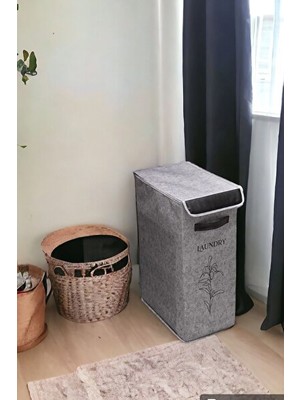 Orvessa Katlanabilir Banyo Çamaşır Sepeti, Yırtılmaz Silikon Yapısıyla Uzun Ömürlü