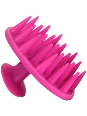 Aesco Yumuşak Silikon Uçlu Kedi Köpek Kaşıma Yıkama Tarağı Vantuzlu (Pembe)