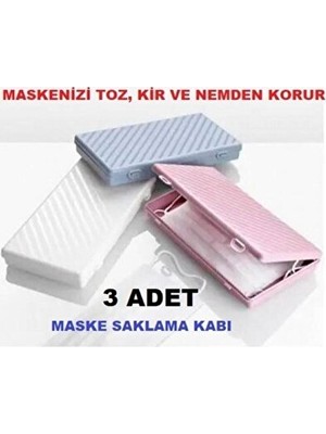 Orvessa 15-25 Adet Maske Kapasiteli Zarif Saklama Kutusu, 3'lü Set Sepet